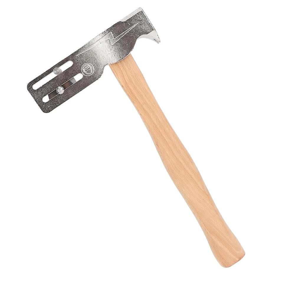 Roofing Hatchet Hammer MWT 005 MH 17oz Magnet Roofing Hatchet Carbon Steel Shingling Hammer with Wooden Handle for Roof Repair