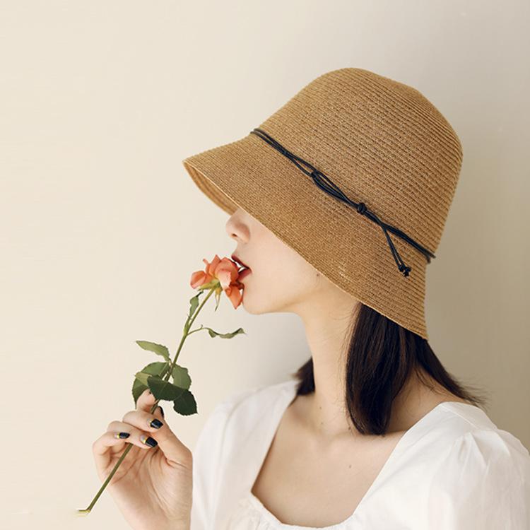 

New bucket hat summer casual sunscreen foldable face hat women s sun hat small edge sunshade bucket hat Adjustable хакі