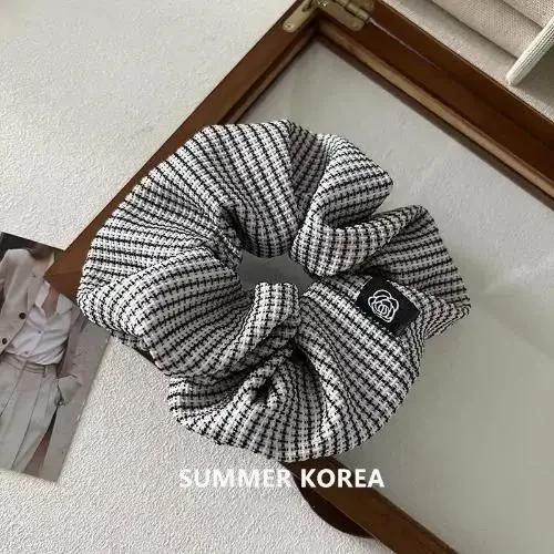 

Винтажные клетчатые эластичные резинки для волос Новая мода Скранчи Элегантные резинки для волос Женские Дизайнерский держатель для хвостика Аксессуары для волос для девочек