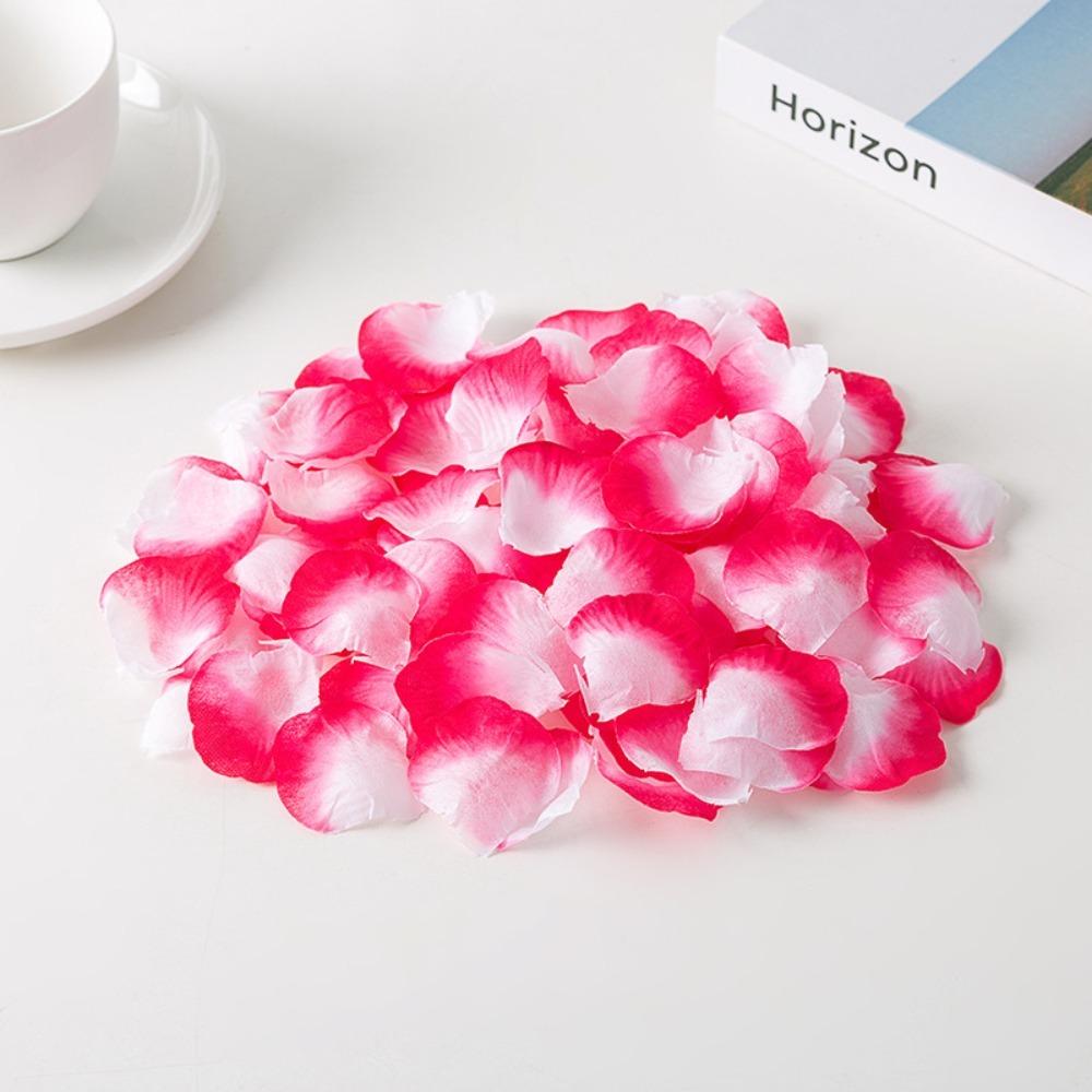 Simulation Rose Petal Wedding Room Arrangement Non-woven Petal T-table Sprinkling Flowers KTV Stage Marriage Proposal Props