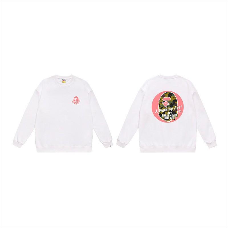 Unisex lässiger übergroßer Rundhals-Pullover mit Schriftzug-Print leichter Baumwoll-Hoodie