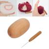Wood Darning Egg Tool Glossy Finish Hand Knitting Tool Darning Mushroom Tool  For Clothes Repair