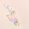 Key Chain Bow Knot Keyring Candy Color Imitation Bow Keychain  Girls Gifts