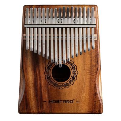 Hostaro Kalimba 17-Key Beginner Set, Acacia Wood, MORINE