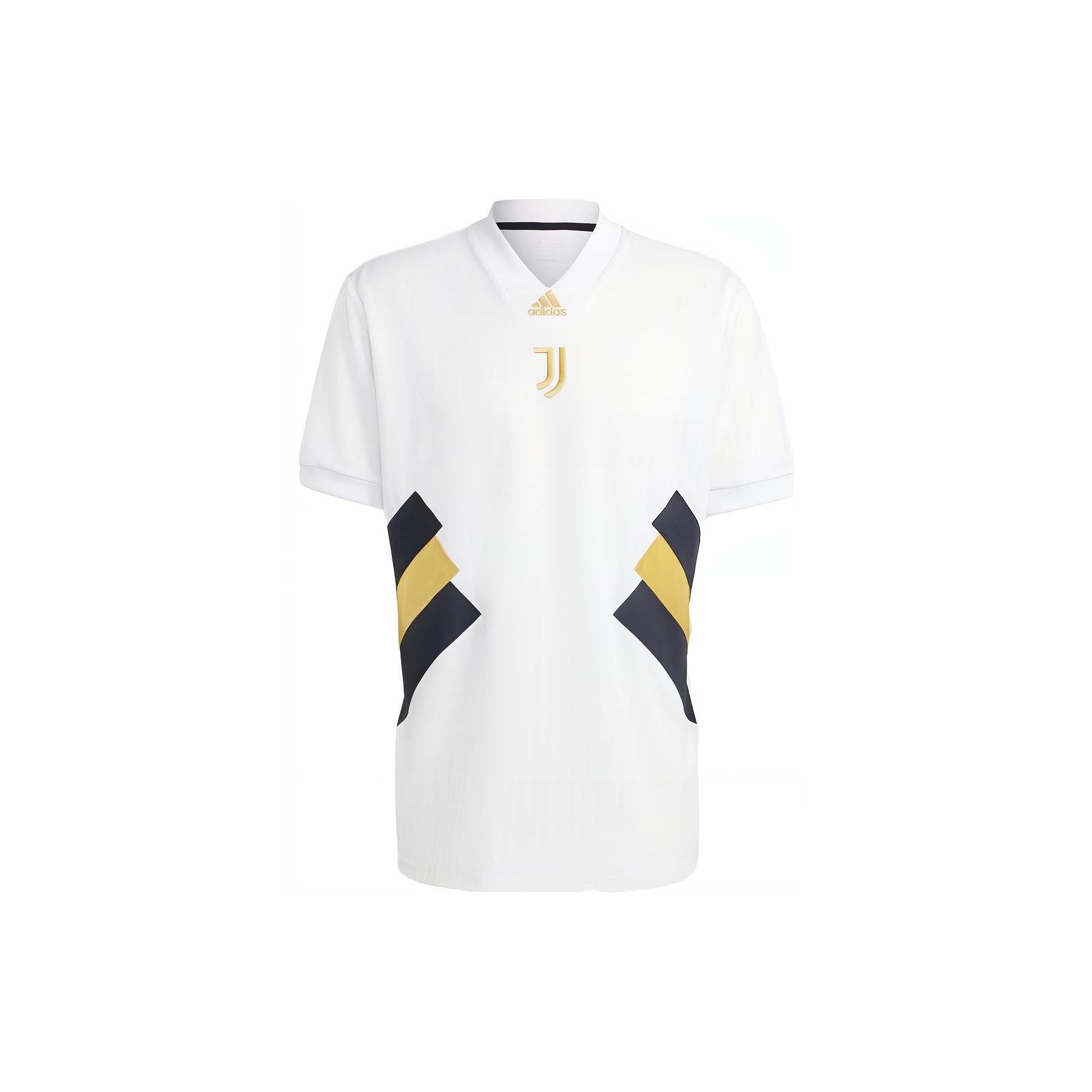 Adidas SS23 ICONS Collection Soccer Jerseys Men s White Moderate Straight Fit HS9807 L