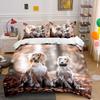 Two Dogs In Woodland. Bedding Sets Duvet Cover Sets Duvet Covers Pillowcases(1 * Duvet Cover 2 * Pillowcases Without Duvet Insert)