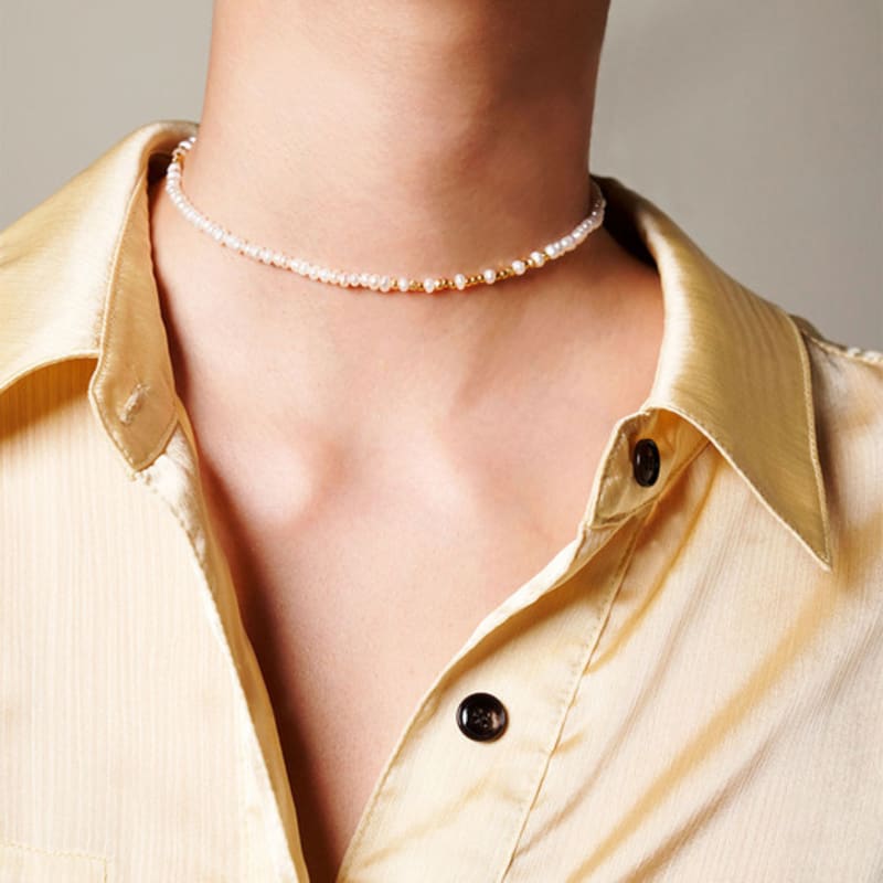 

Pepe Zoo [Perla] Tiny Gem Necklace 40cm+(8cm)