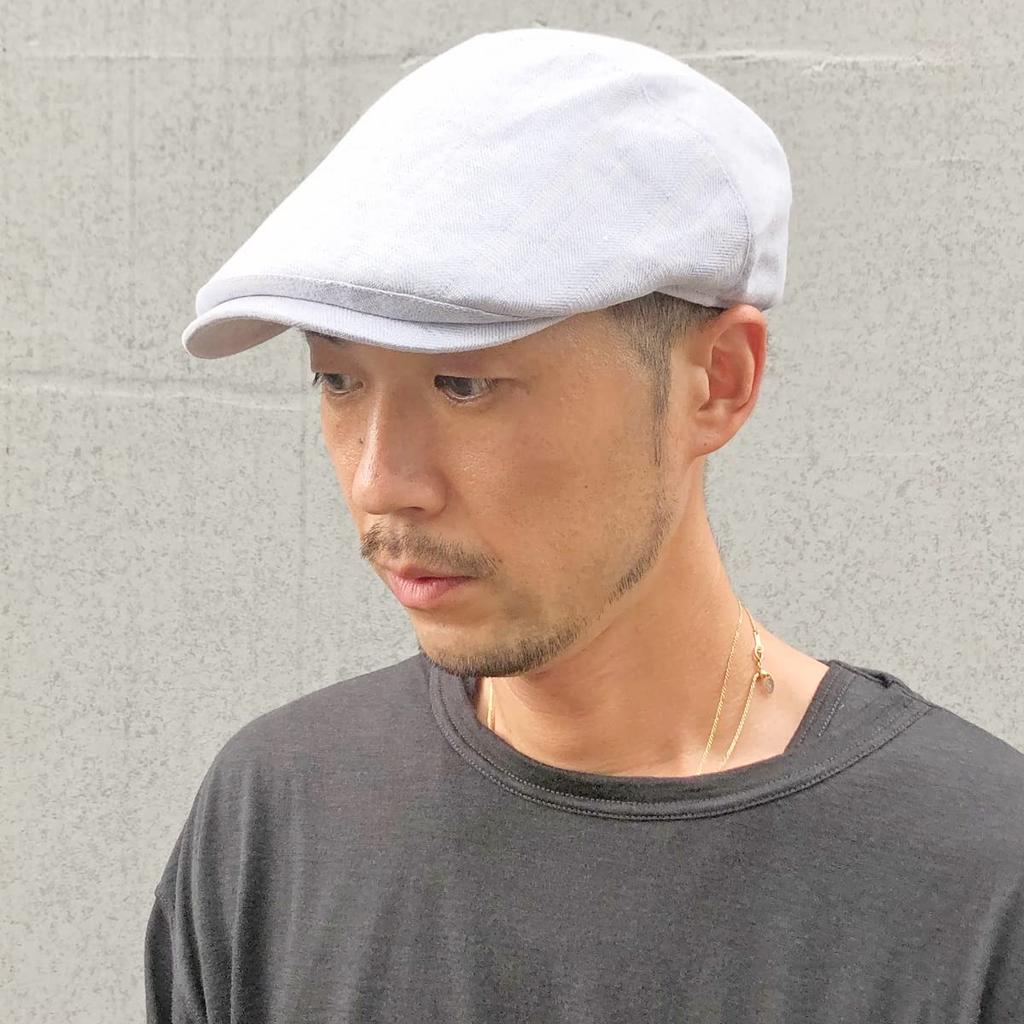 Basic Enchi Linen Herringbone Tuck Hunting Cap Lightweight and Breathable Linen Herringbone Hunting One Size Fits All and - Blend, Pattern, Cap,