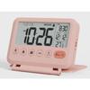 Mini Alarm Clock Electronic LCD Digital Travel Alarm Clock with Thermometer Snooze Calendar 12/24H Alarm Clock Desktop Clock