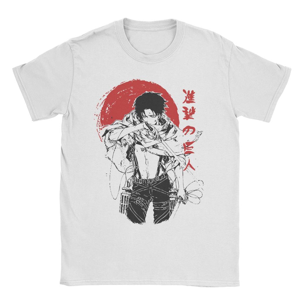 Men Women Attack On Titan Levi Eren T Shirt Shingeki No Kyojin Anime Pure Cotton Clothing Novelty Tee Shirt Plus Size T-Shirts