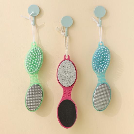 4v1 pilník na nohy z nerezové oceli s kartáčkem a pemzou, nástroj na odstraňování mozolů a odumřelé kůže