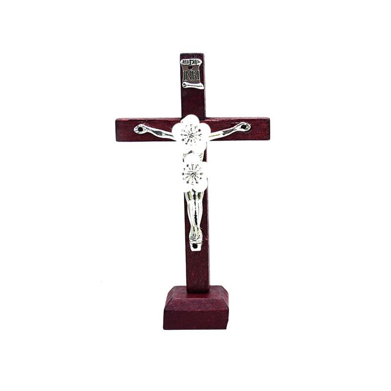 Easter Wood Cross Ornament Home Ornaments Handmade Wooden Crafts Solid Wood Ornaments Gifts