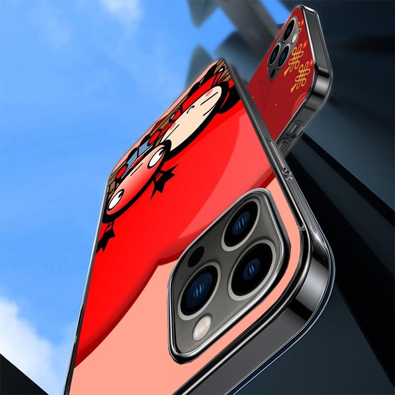 Cute Cartoon Pucca Garu Case Phone Cover for Apple iphone 17 Air 16 15 14 13 Mini 12 11 Pro Max 16E 7 Plus 8 + SE 2020 Trend Fun