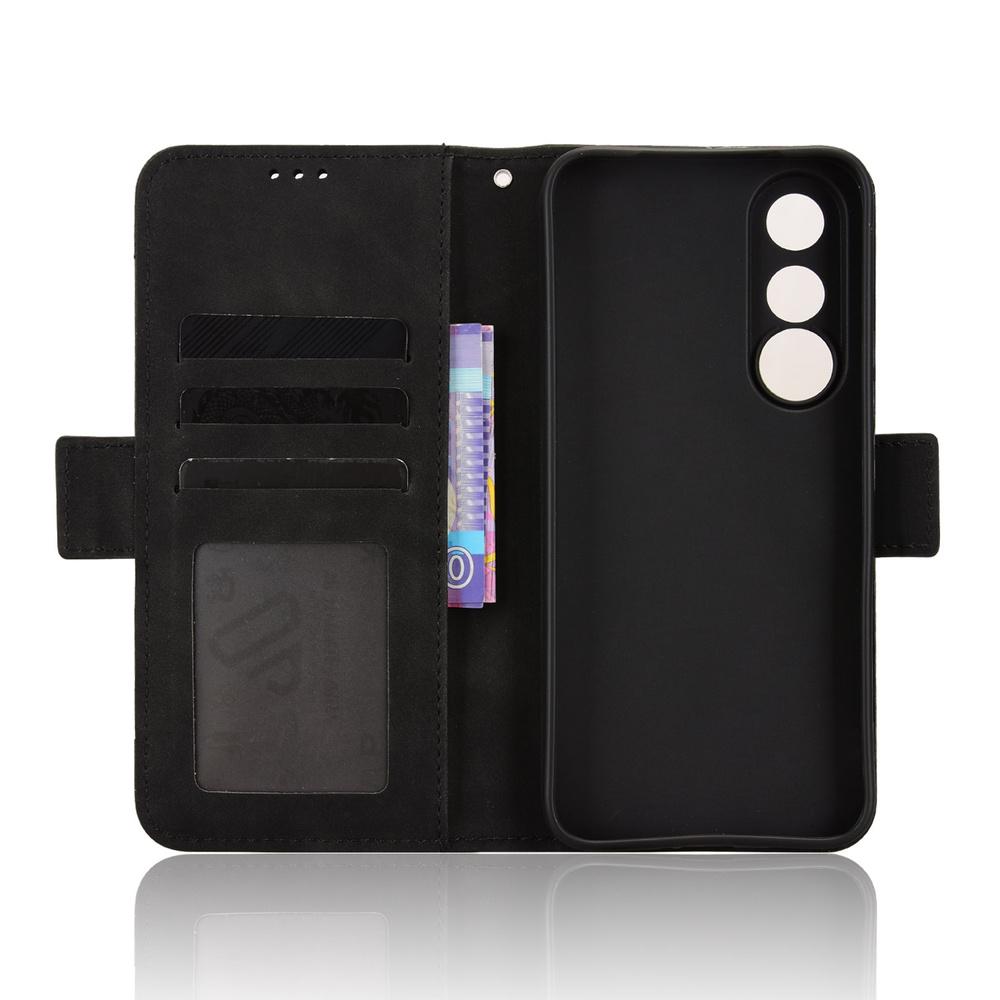 Flip Case for Vivo V70 FE, Card Slot, Black