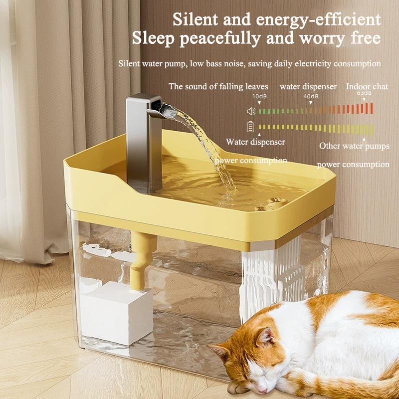 Automatische 1,5L Haustier-Wasserfontäne Filter Stumm Katze Trinknapf Haustier Mobiler Wasserspender Für Hund Und Katze Wasserfütterung Zubehör Set