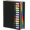 Multi-layer A4 Folder Storage Bag for Documents Color Folder 12 Labels Rainbow Inner Page Storage Book File Folder