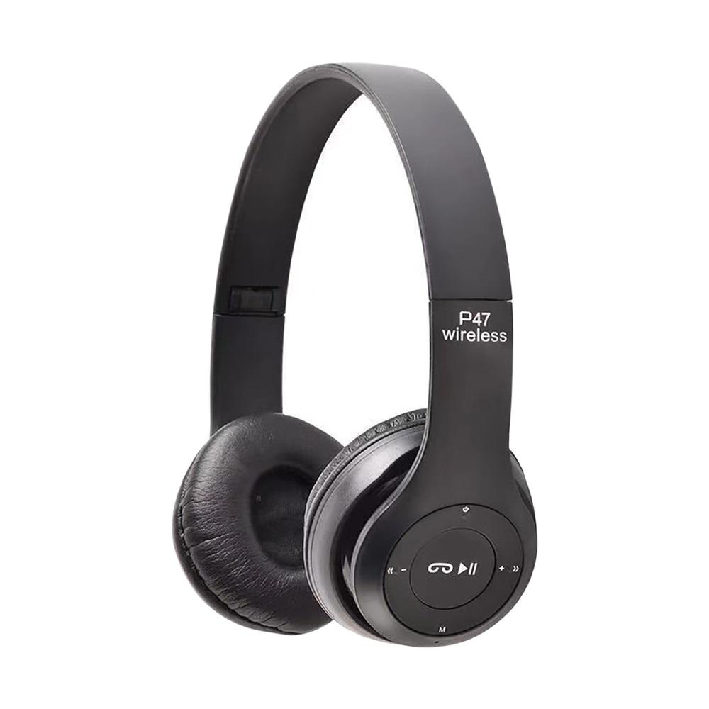 New Bluetooth Headphone Wireless Headset Soft Memory-Protein Earmuffs Black