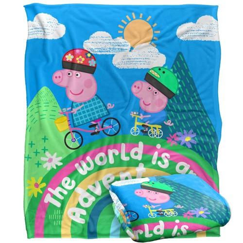 Peppa Pig World Is An Adventure Blanket