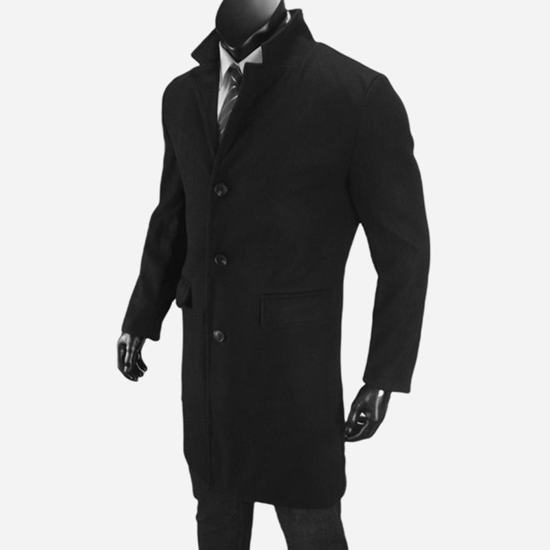 2026 Bestseller Men's Wool Coat - Japanese Korean Style, Single-Breasted Cardigan