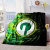 Green Bay Packers Logo Portable Blanket/Soft Blanket Bedding Blanket Suitable for Travel Camping Living Rooms Offices Sofas Fan Gifts