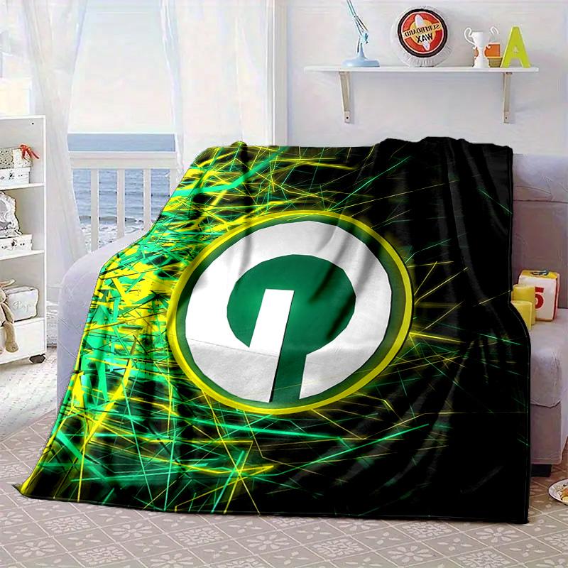 Green Bay Packers Logo Portable Blanket/Soft Blanket Bedding Blanket Suitable for Travel Camping Living Rooms Offices Sofas Fan Gifts