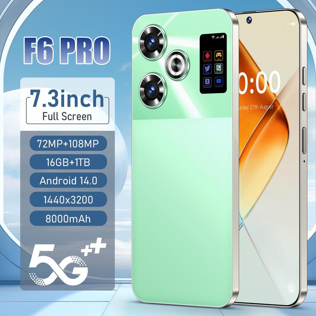 F6 Pro 7.3" Android Smartphone, 16GB + 1TB, New Model