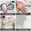 1Pcs Anti Fatigue Kitchen Rugs  Floral Print Waterproof Non-Slip Thick Cushioned Kitchen Mat Heavy Duty Comfort Standing Mat for Kitchen