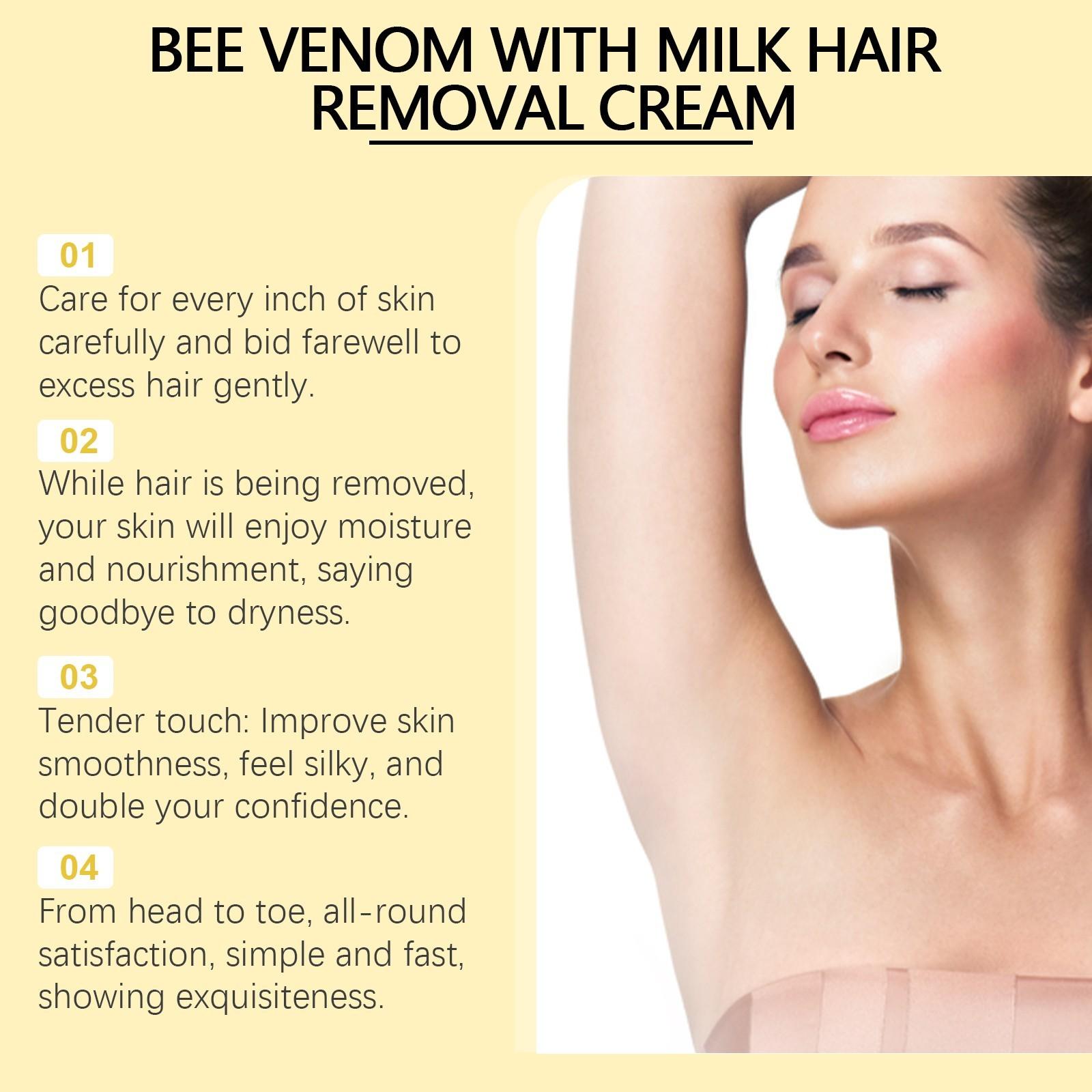 Пчелиное молочко Увлажнение и удаление волос Мягкое удаление волос по всему телу — фото 5
