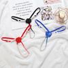 Kvinner Undertøy Flower Faux Pearls Thongs Sexy G String Transparent Truser