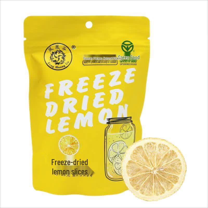 Phoenix Valley Freeze-Dried Lemon Slices, 5 Bags (30g each)