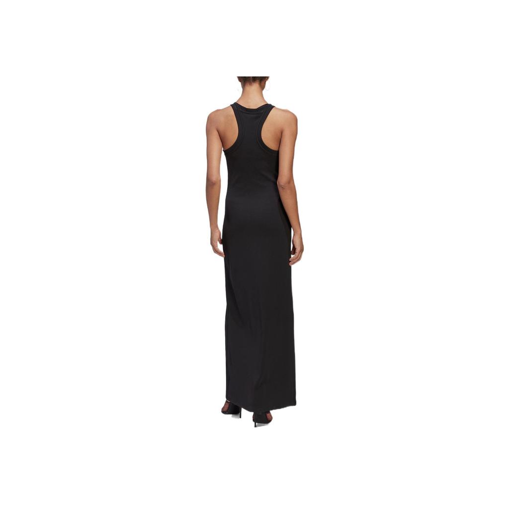 Adidas Originals X Blue Version Tank Dress Solid Color Straight Cut Sleeveless Dress Women Dresses Black HK7231