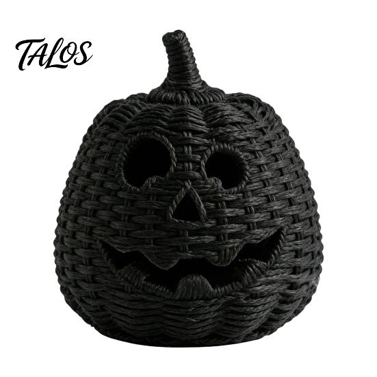 Festliche Kürbisdekoration Halloween Gruselige Aufbewahrungsbox, Harz Jack-O'-Lantern Teelichthalter, Hohl für Tischdekoration Partyhalter