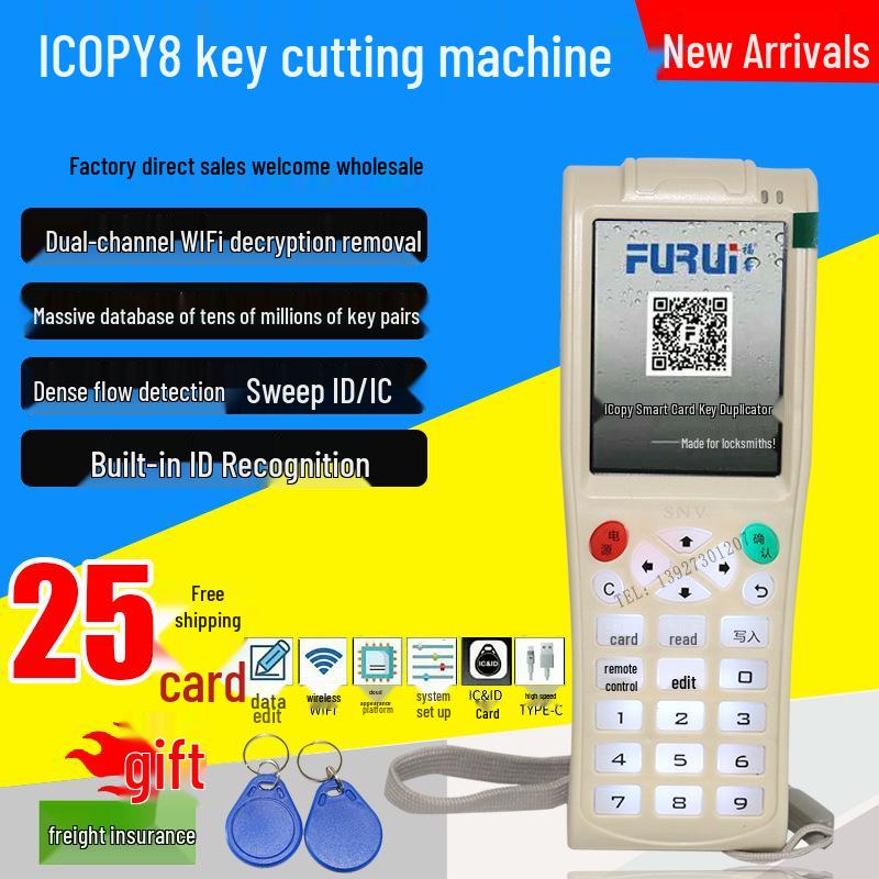 iCopy8 Wireless WiFi ID & IC Card Encrypted Access Control Elevator Reader/Writer