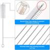 10pcs Pipe Tube Brush Pipe Cleaning Brushes Nylon Bristle Drinking Straws Cleaner Brush for Washing Kettle Spout Teapot Nozzle