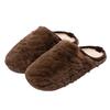 2025 Autumn/Winter Warm Plush Cotton Floor Slippers - Solid Color Home Comfort for Postpartum