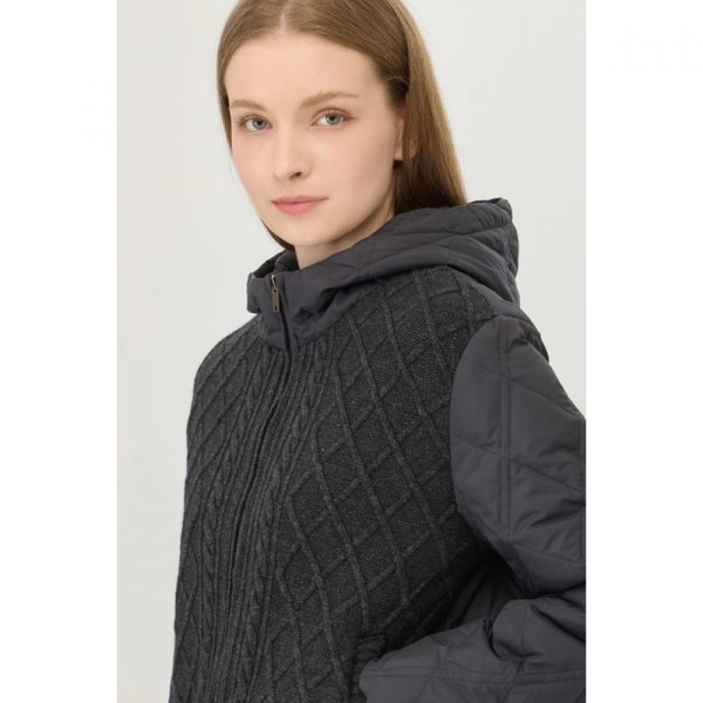 Cable Knit Block Goose Down Jumper Bapd61561