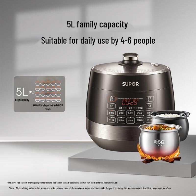SUPOR QC Series Electric Pressure Cooker CN plug (adapter included)