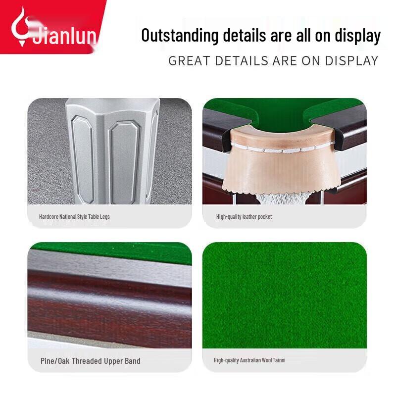 JEEANLEAN JLAB133 9-Foot American 8-Ball Pool Table