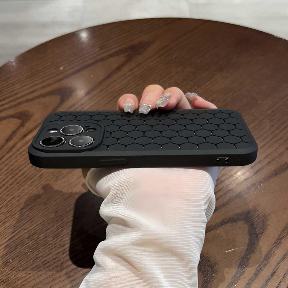 Pouzdro na mobil pro iPhone 13 15 11 12 14 Pro Max Mesh prodyšné pouzdro na mobil je odolné proti pádu, odolné a odolné proti opotřebení