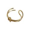 Concave Style Fashionable Cross Ring Women's Fashion Personality Ins Trendy Knot Open Index Ring