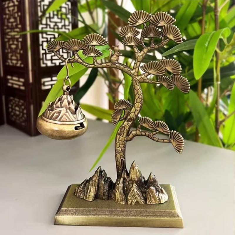 Home Indoor Creative Burner Decor Pine Chinese Style Aromatherapy Ornaments Incense Tea Ceremony Agarwood Hanging Stove