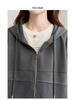Spring 2025 Women's Casual Loose-Fit Hoodie Jacket - Trendy Age-Reducing Niche Design