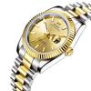 BUREI Men's Watch Waterproof Brand Quartz Analog Simple Popular Business Fashion Gold Silver Luminous Watch Birthday Gift