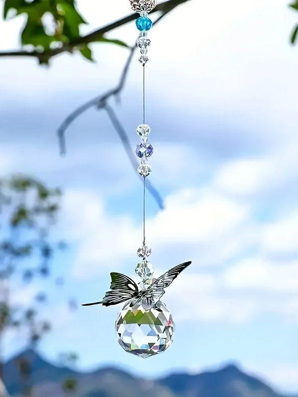 

A beautiful butterfly crystal sun catcher in a set, perfect as a home decoration for Valentine s Day or birthday gifts