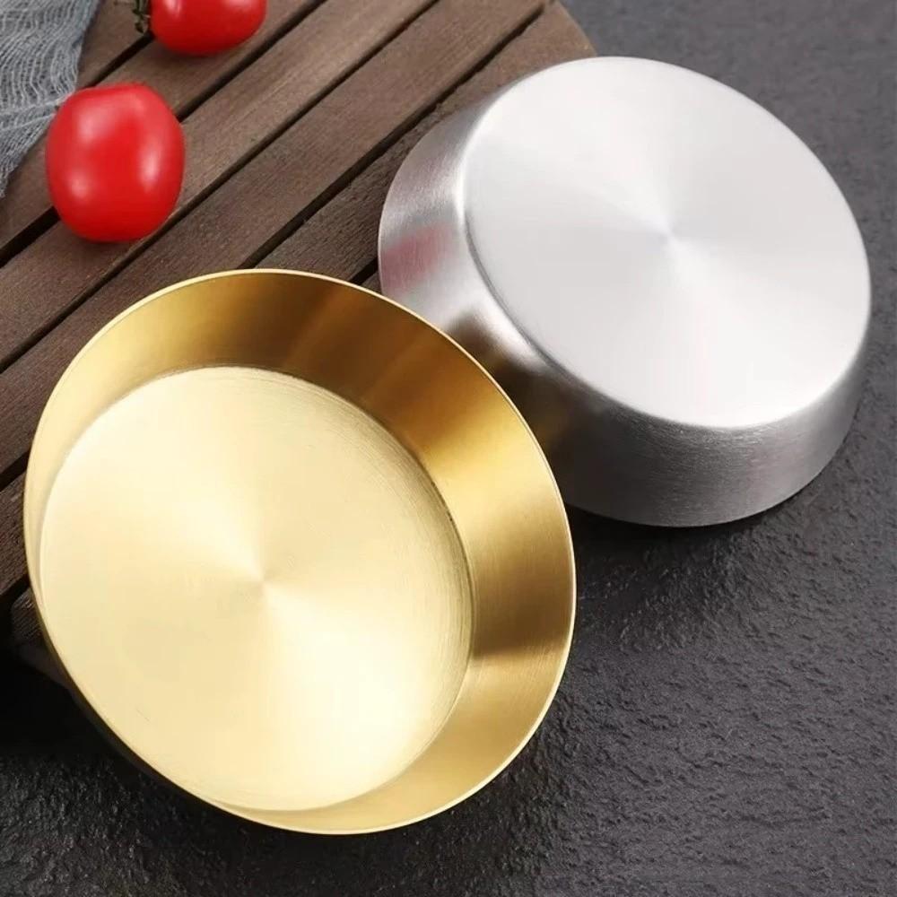 Thickened Kimchi Dish 304 Stainless Steel Cold Dish Small Appetizer Bowls Korean Barbecue