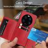 PU Leather Wallet Phone Case for Xiaomi 13 Ultra Multiple Card Slots Dual Metal Button Closure Shockproof Full‑Body Protective Cover