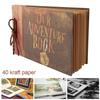 AEE4-Photo Album Expandable DIY Album Scrapbook Family Lovers Friends Photo Book Memory Scrap Book For Valentines