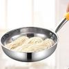 Stainless Steel Large Hole Colander with Long Handle Pasta Vegetable Strainer for Gnocchi Noodles Dumplings Rust-Proof Dishwasher Safe Multi-Purpose