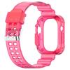Soft Silicone Watchband Adjustable Watch Band Strap Repalcement for iOS Watch Ultra 49mm Smartwatch Comfortable