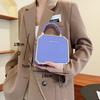 Fashion Designer Metal Square Bag Ladies Small Cell Phone Chain One Shoulder Crossbody Purse Box Evening Print Classical Solid